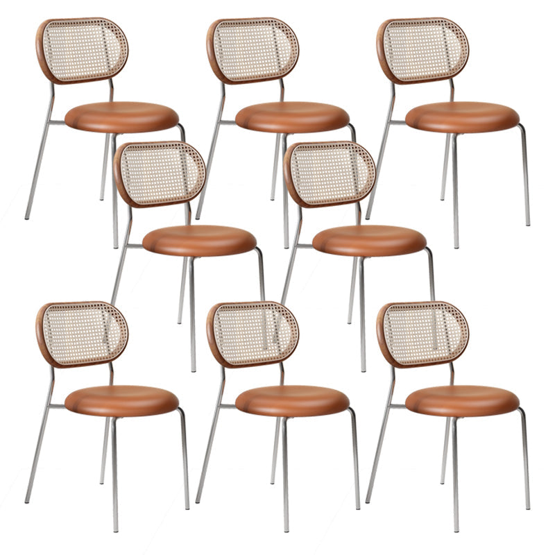 Zeitgenössische Innen- und Außenseitenstuhl gepolsterte armlose Esstühle