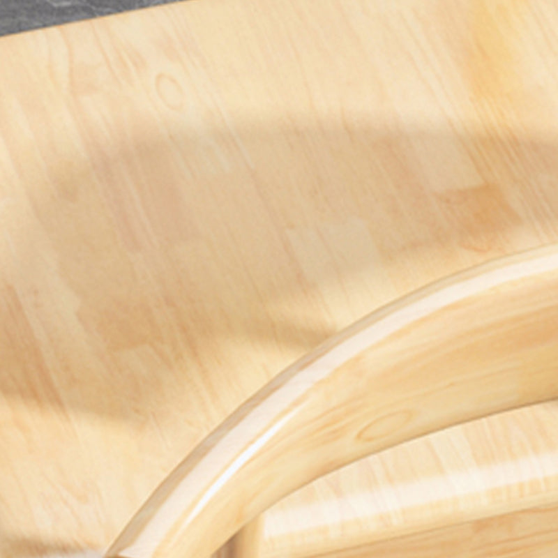 Chaise latéral de style moderne en bois ouvert à l'arrière sans bras pour usage domestique