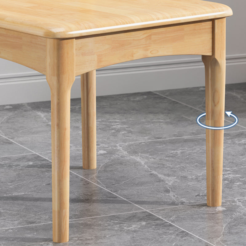 Wood moderne stijl zijstoel open rug armloze stoel voor thuisgebruik