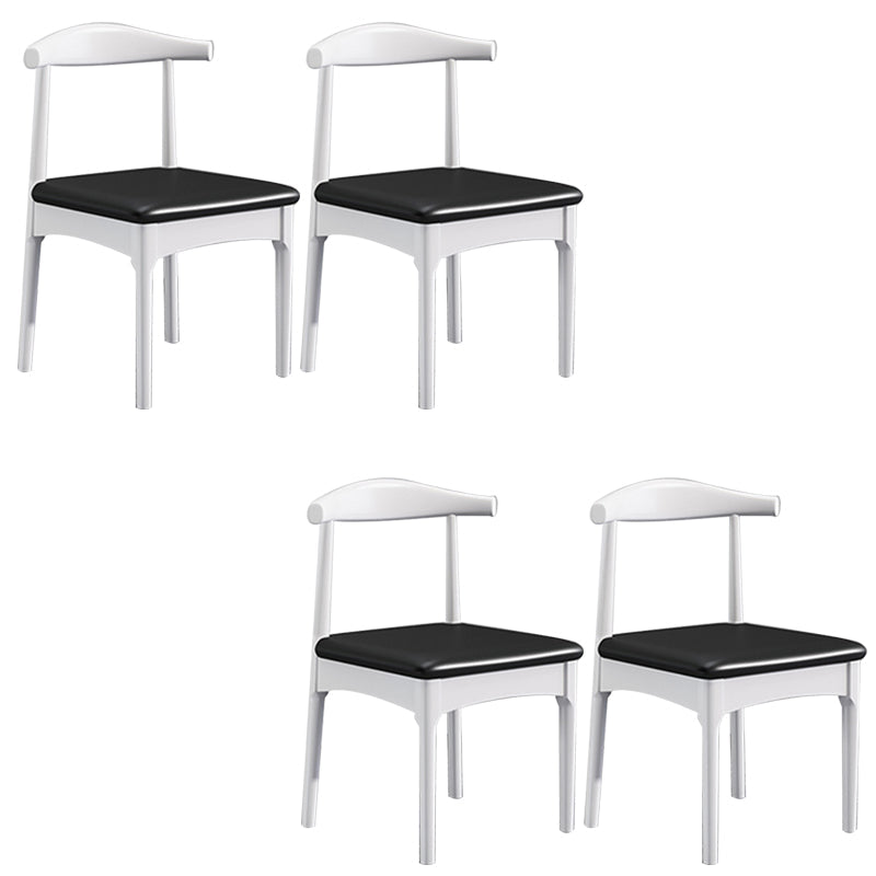 Chaise latéral de style moderne en bois ouvert à l'arrière sans bras pour usage domestique