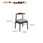 Wood Modern Style Side Chair Open Back Armless Chair for Home Use