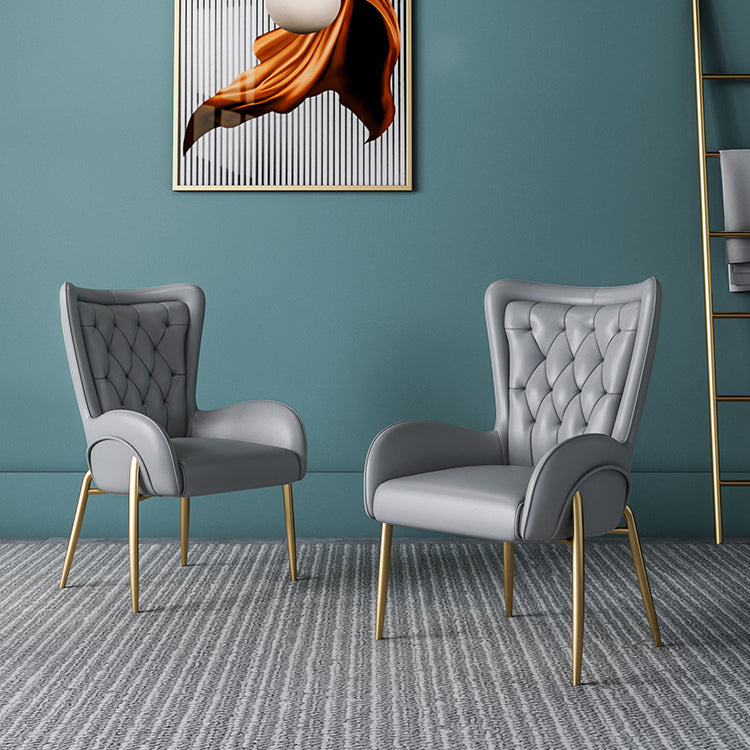 Glam Style Parsons Dining Arm Chair High Back Home Dining Chair Clearhalo 'Dining Chairs' 'Dining Tables & Seating' 'dining_chair' 'furn' 'furn_dining_chair' 'Furniture' 'Kitchen & Dining Furniture' 6749405