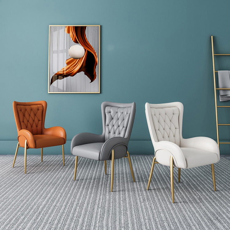 Glam Style Parsons Dining Arm Chair High Back Home Dining Chair Clearhalo 'Dining Chairs' 'Dining Tables & Seating' 'dining_chair' 'furn' 'furn_dining_chair' 'Furniture' 'Kitchen & Dining Furniture' 6749417