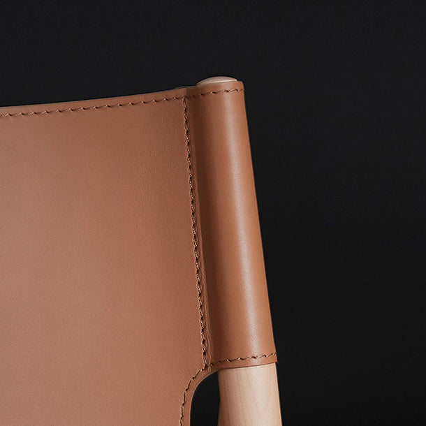 Silla lateral contemporánea de madera sólida sólida para el comedor para interiores