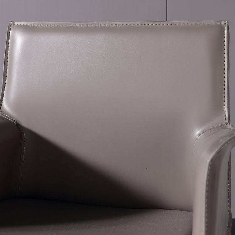 屋内のコンテンポラリーチェアフェイクレザーソリッドダイニングルームチェア