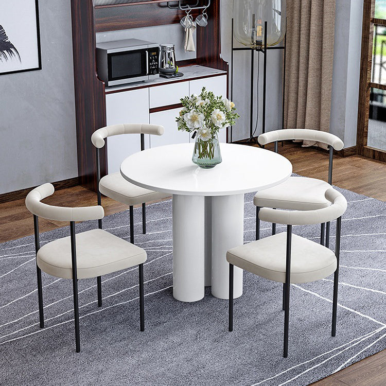 Modern Dining Side Chair Upholstered Armless Dining Chairs with Black Legs Clearhalo 'Dining Chairs' 'Dining Tables & Seating' 'dining_chair' 'furn' 'furn_dining_chair' 'Furniture' 'Kitchen & Dining Furniture' 6749484