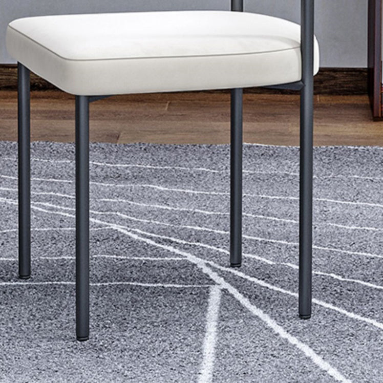 Modern Dining Side Chair Upholstered Armless Dining Chairs with Black Legs Clearhalo 'Dining Chairs' 'Dining Tables & Seating' 'dining_chair' 'furn' 'furn_dining_chair' 'Furniture' 'Kitchen & Dining Furniture' 6749489