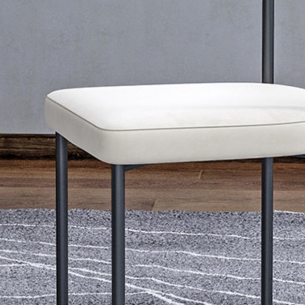 Modern Dining Side Chair Upholstered Armless Dining Chairs with Black Legs Clearhalo 'Dining Chairs' 'Dining Tables & Seating' 'dining_chair' 'furn' 'furn_dining_chair' 'Furniture' 'Kitchen & Dining Furniture' 6749495