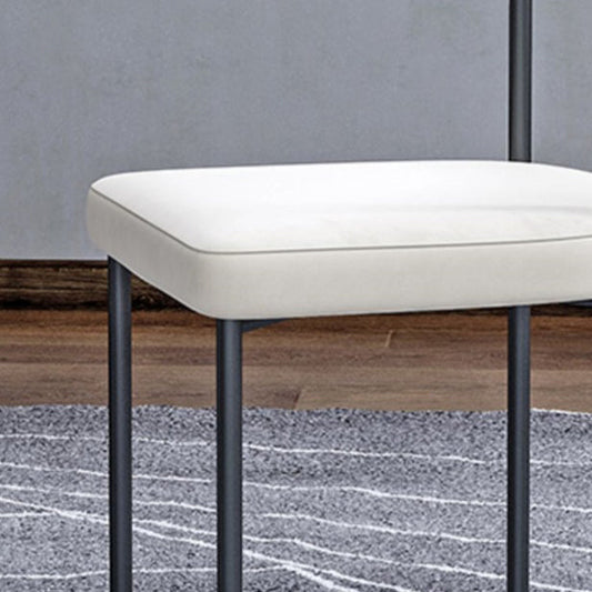 Modern Dining Side Chair Upholstered Armless Dining Chairs with Black Legs Clearhalo 'Dining Chairs' 'Dining Tables & Seating' 'dining_chair' 'furn' 'furn_dining_chair' 'Furniture' 'Kitchen & Dining Furniture' 6749495