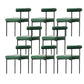 Modern Dining Side Chair Upholstered Armless Dining Chairs with Black Legs Blackish Green 8 Piece Set Clearhalo 'Dining Chairs' 'Dining Tables & Seating' 'dining_chair' 'furn' 'furn_dining_chair' 'Furniture' 'Kitchen & Dining Furniture' 6749505