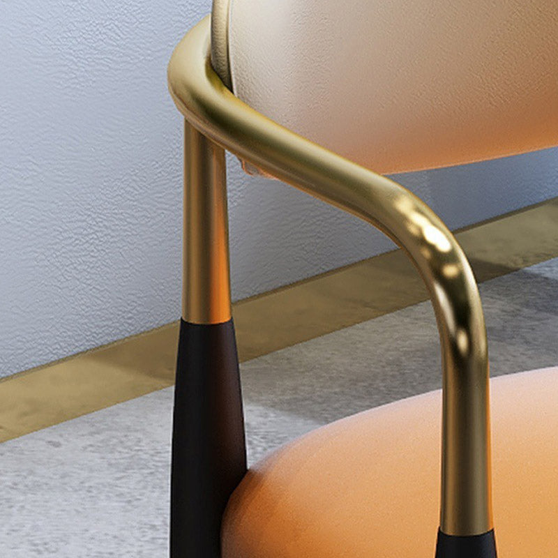 Faux Leather Dining Side Chair Open Back Dining Side Chair for Home Clearhalo 'Dining Chairs' 'Dining Tables & Seating' 'dining_chair' 'furn' 'furn_dining_chair' 'Furniture' 'Kitchen & Dining Furniture' 6749524