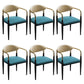 Faux Leather Dining Side Chair Open Back Dining Side Chair for Home Green 6 Piece Set Clearhalo 'Dining Chairs' 'Dining Tables & Seating' 'dining_chair' 'furn' 'furn_dining_chair' 'Furniture' 'Kitchen & Dining Furniture' 6749548