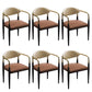 Faux Leather Dining Side Chair Open Back Dining Side Chair for Home Coffee 6 Piece Set Clearhalo 'Dining Chairs' 'Dining Tables & Seating' 'dining_chair' 'furn' 'furn_dining_chair' 'Furniture' 'Kitchen & Dining Furniture' 6749553