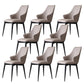 Industrial Style Arm Chair Metal Solid Back Dining Room Chair for Dining Room
