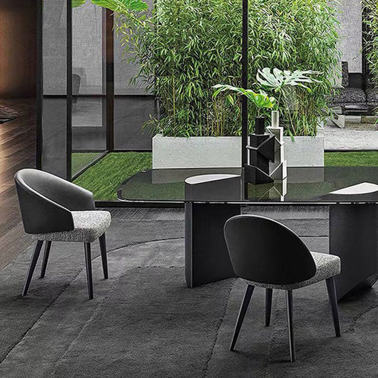 Zeitgenössischer Armstuhl Kunstleder fester Rückenbaumstuhl für Innenräume