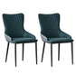 Industrial Arm Chair Solid Back Metal Dining Room Chair for Dining Room Blackish Green 2 Piece Set Clearhalo 'Dining Chairs' 'Dining Tables & Seating' 'dining_chair' 'furn' 'furn_dining_chair' 'Furniture' 'Kitchen & Dining Furniture' 6749667