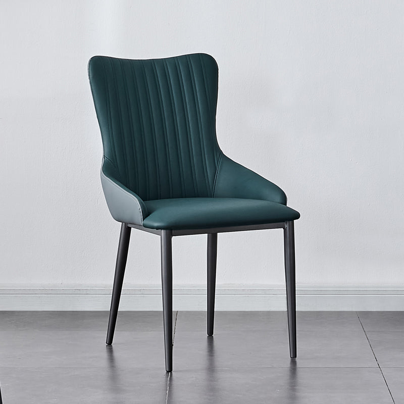 Industrial Arm Chair Solid Back Metal Dining Room Chair for Dining Room Clearhalo 'Dining Chairs' 'Dining Tables & Seating' 'dining_chair' 'furn' 'furn_dining_chair' 'Furniture' 'Kitchen & Dining Furniture' 6749670