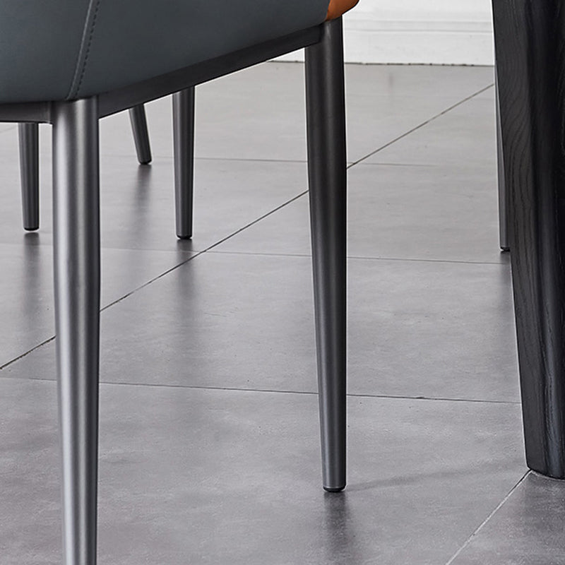 Industrial Arm Chair Solid Back Metal Dining Room Chair for Dining Room Clearhalo 'Dining Chairs' 'Dining Tables & Seating' 'dining_chair' 'furn' 'furn_dining_chair' 'Furniture' 'Kitchen & Dining Furniture' 6749676