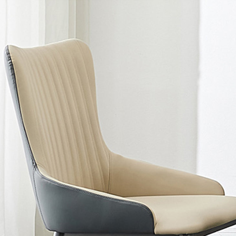 Industrial Arm Chair Solid Back Metal Dining Room Chair for Dining Room Clearhalo 'Dining Chairs' 'Dining Tables & Seating' 'dining_chair' 'furn' 'furn_dining_chair' 'Furniture' 'Kitchen & Dining Furniture' 6749678