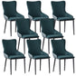Industrial Arm Chair Solid Back Metal Dining Room Chair for Dining Room Blackish Green 8 Piece Set Clearhalo 'Dining Chairs' 'Dining Tables & Seating' 'dining_chair' 'furn' 'furn_dining_chair' 'Furniture' 'Kitchen & Dining Furniture' 6749686