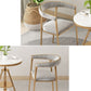 Upholstered Dining Arm Chair Cane Back Dining Chairs for Home Use