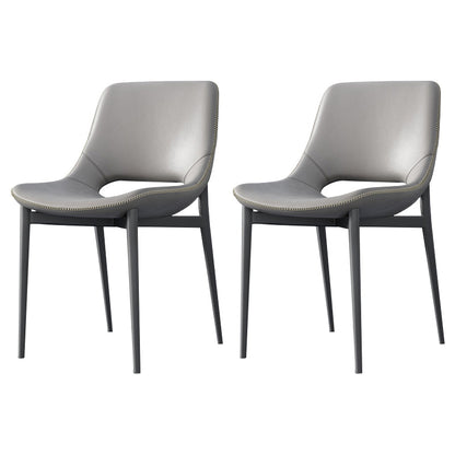 Industriële zijstoel open rug metalen eetkamerstoel voor huis