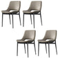 Industrial Side Chair Open Back Metal Dining Room Chair for Home