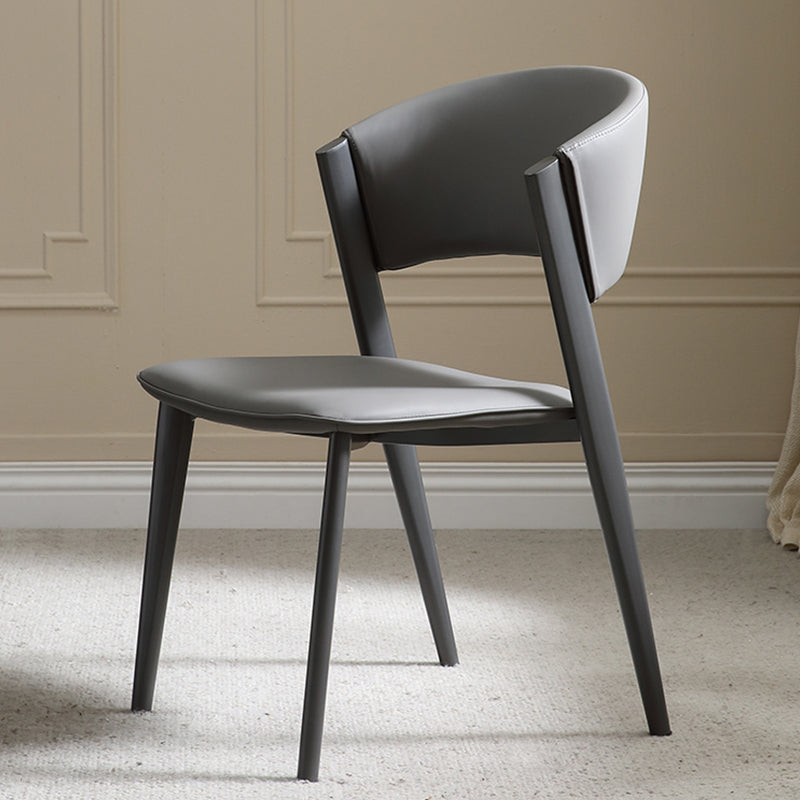 工業用サイドチェアメタルオープンバックダイニングルームのダイニングルームの椅子