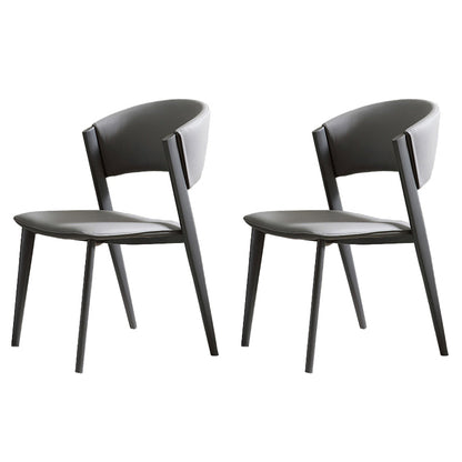 工業用サイドチェアメタルオープンバックダイニングルームのダイニングルームの椅子