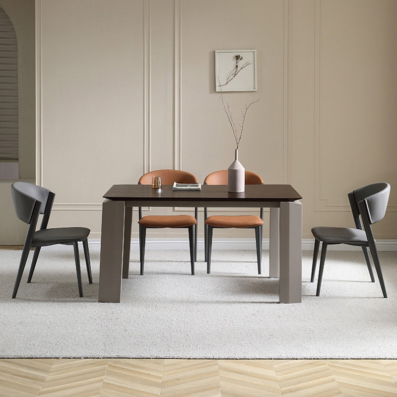 工業用サイドチェアメタルオープンバックダイニングルームのダイニングルームの椅子