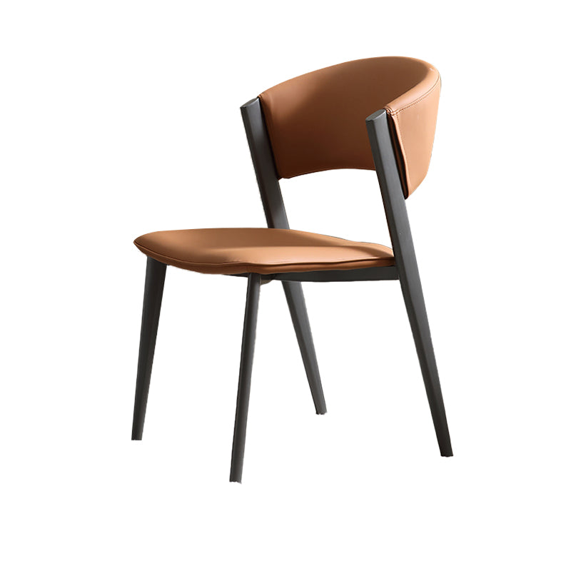 工業用サイドチェアメタルオープンバックダイニングルームのダイニングルームの椅子