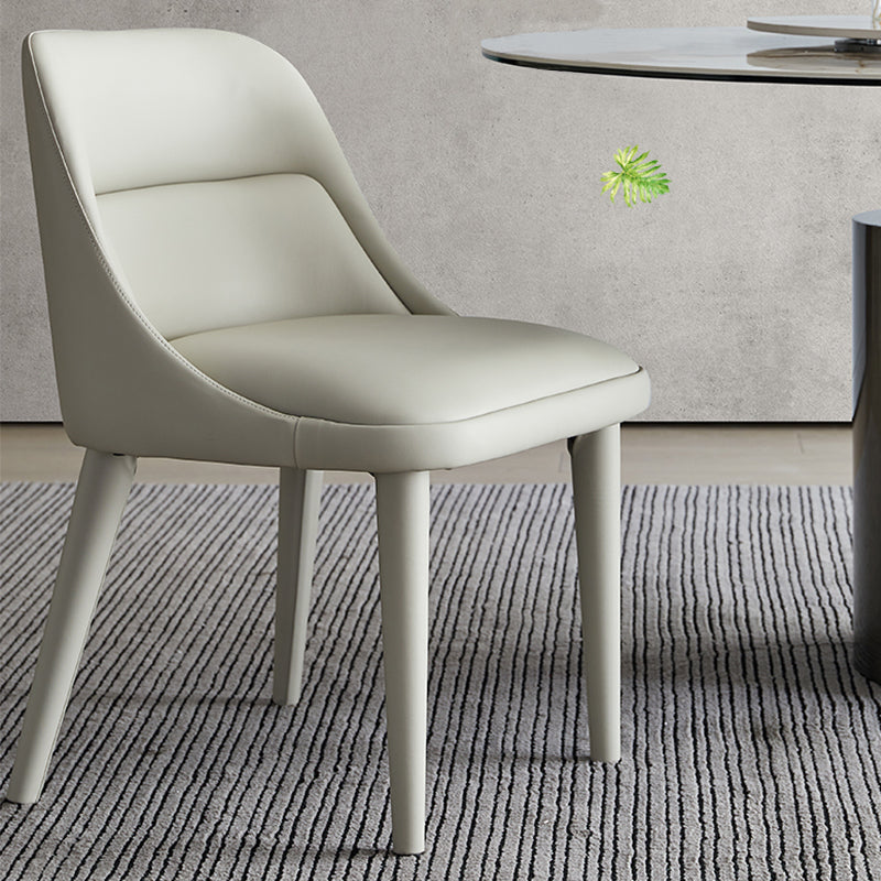 Moderner Armstuhl Kunstleder fester Rückenfutterraumstuhl für Zuhause