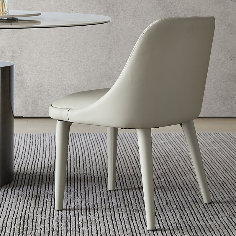 Moderner Armstuhl Kunstleder fester Rückenfutterraumstuhl für Zuhause