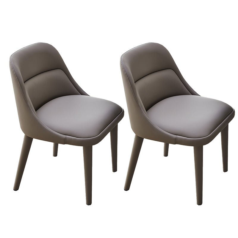 Moderner Armstuhl Kunstleder fester Rückenfutterraumstuhl für Zuhause