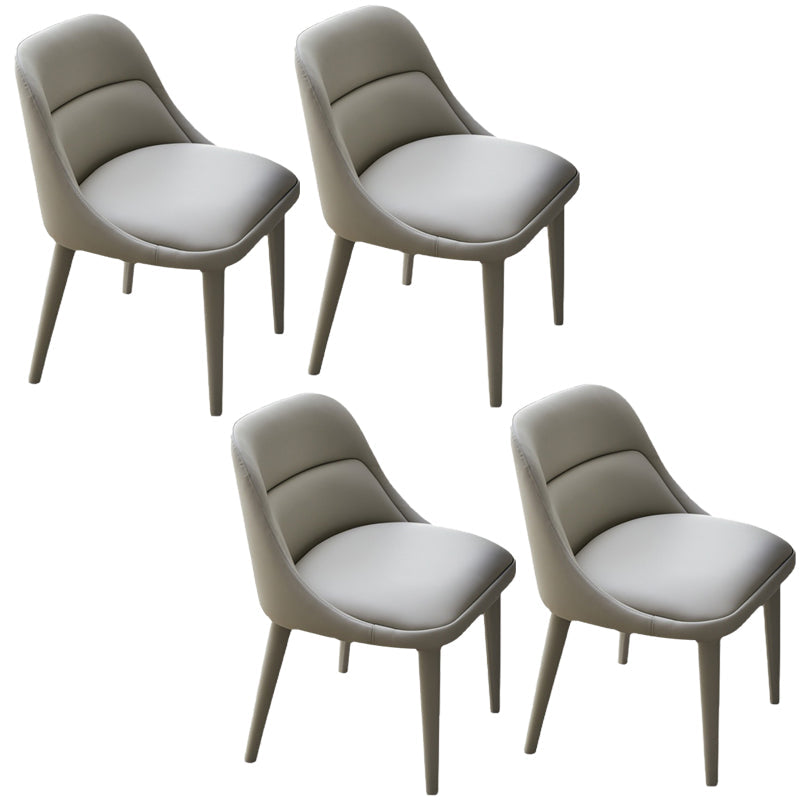 Moderner Armstuhl Kunstleder fester Rückenfutterraumstuhl für Zuhause