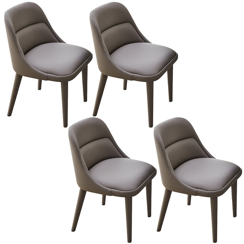 Moderner Armstuhl Kunstleder fester Rückenfutterraumstuhl für Zuhause