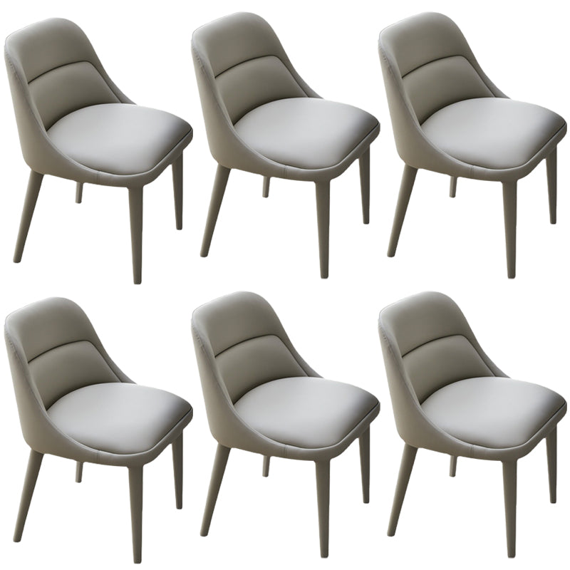 Moderner Armstuhl Kunstleder fester Rückenfutterraumstuhl für Zuhause