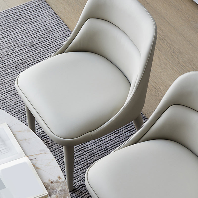 Moderner Armstuhl Kunstleder fester Rückenfutterraumstuhl für Zuhause