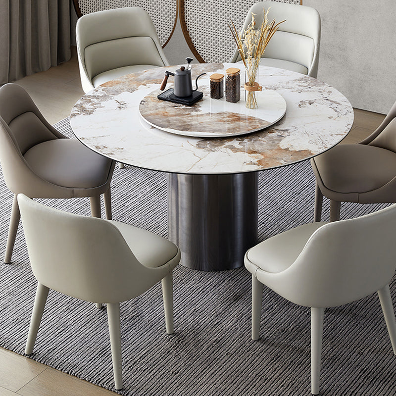 Moderner Armstuhl Kunstleder fester Rückenfutterraumstuhl für Zuhause