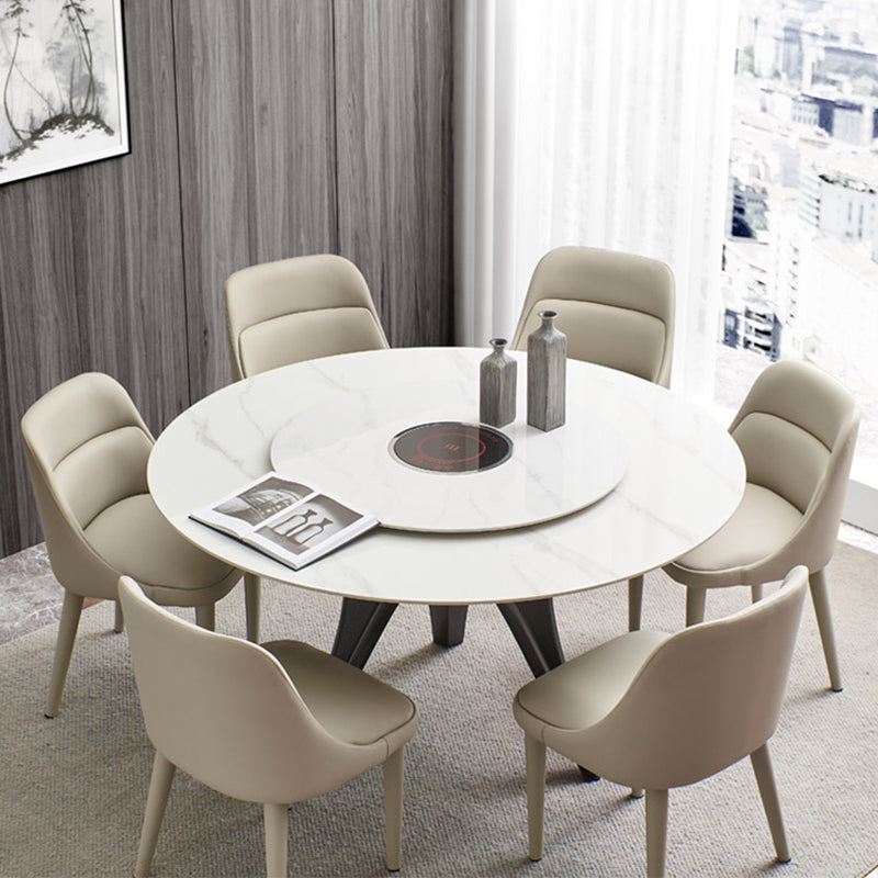 Moderner Armstuhl Kunstleder fester Rückenfutterraumstuhl für Zuhause