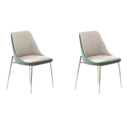 Sedia laterale glam in metallo sedia a sala da pranzo corda solida per interno