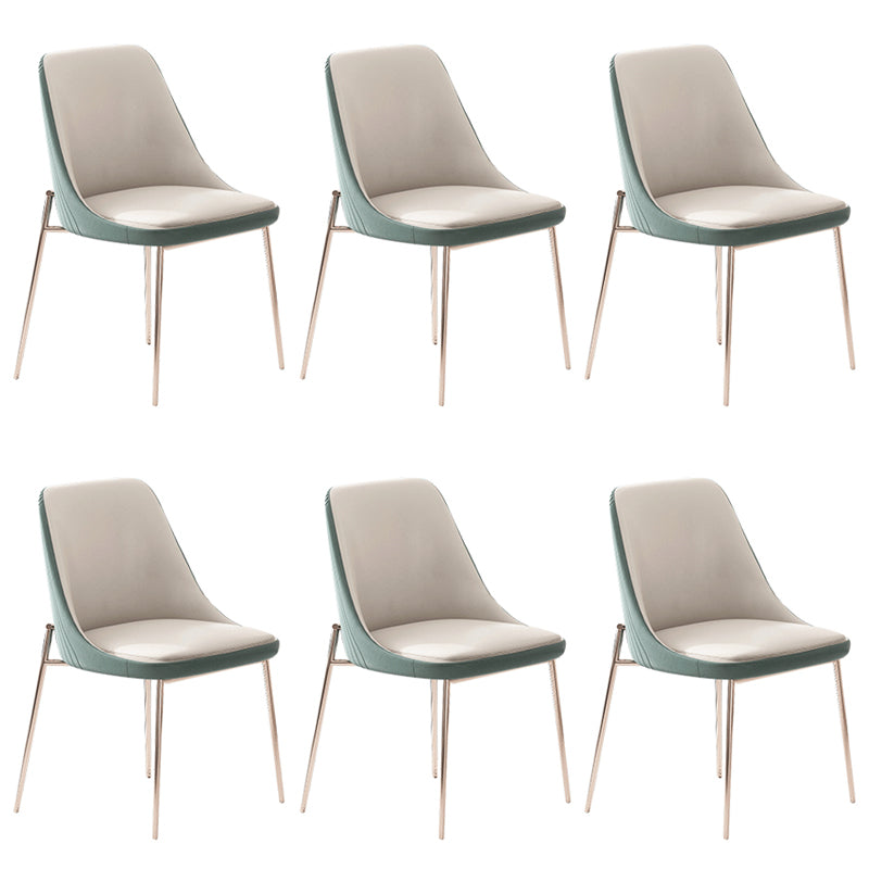 Sedia laterale glam in metallo sedia a sala da pranzo corda solida per interno