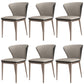 Contemporary Side Chair Faux Leather Solid Back Dining Room Chair for Kitchen