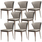 Contemporary Side Chair Faux Leather Solid Back Dining Room Chair for Kitchen