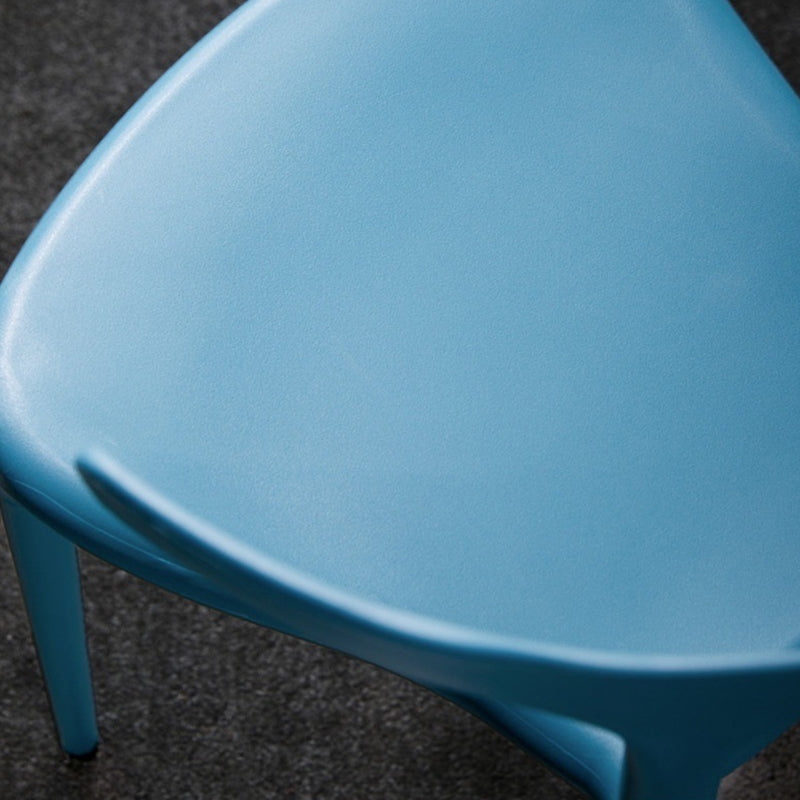 Plastic moderne eetkamerstoel Open rug Dining zijstoel voor keuken