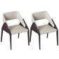 Modern Style Arm Chair Metal Open Back Dining Room Chair for Kitchen Off-White 2 Piece Set Clearhalo 'Dining Chairs' 'Dining Tables & Seating' 'dining_chair' 'furn' 'furn_dining_chair' 'Furniture' 'Kitchen & Dining Furniture' 6750040