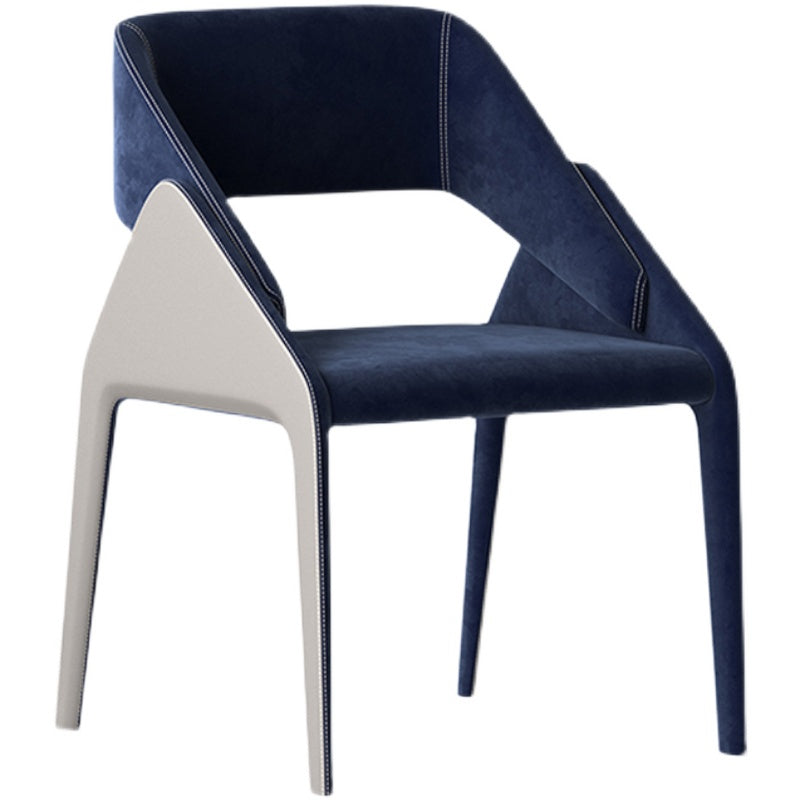 Modern Style Arm Chair Metal Open Back Dining Room Chair for Kitchen Clearhalo 'Dining Chairs' 'Dining Tables & Seating' 'dining_chair' 'furn' 'furn_dining_chair' 'Furniture' 'Kitchen & Dining Furniture' 6750043