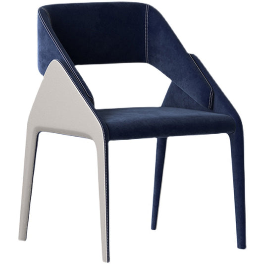 Modern Style Arm Chair Metal Open Back Dining Room Chair for Kitchen Clearhalo 'Dining Chairs' 'Dining Tables & Seating' 'dining_chair' 'furn' 'furn_dining_chair' 'Furniture' 'Kitchen & Dining Furniture' 6750043