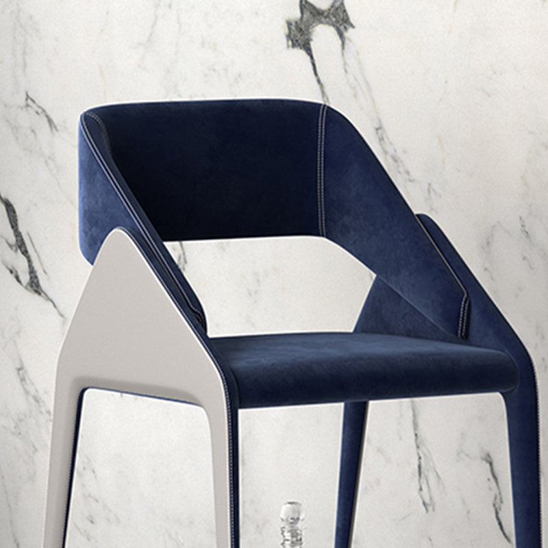 Modern Style Arm Chair Metal Open Back Dining Room Chair for Kitchen Clearhalo 'Dining Chairs' 'Dining Tables & Seating' 'dining_chair' 'furn' 'furn_dining_chair' 'Furniture' 'Kitchen & Dining Furniture' 6750045