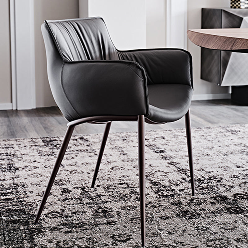 Sedia a braccio industriale in metallo sedia sala da pranzo solido sterzo per cucina